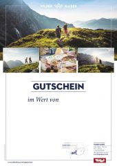 Gutschein vom Wilden Kaiser mit vier Fotos vom Wandern